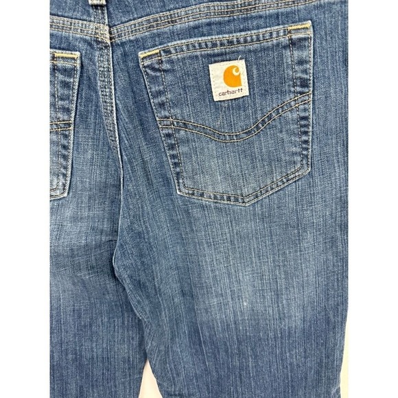 Carhartt | Women's dark Wash denim Capri Pants | size  8   | 31 inch waist - Picture 5 of 9